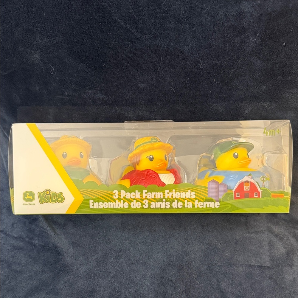 John Deere Yellow Farm Friends 3-Pack Rubber Ducks